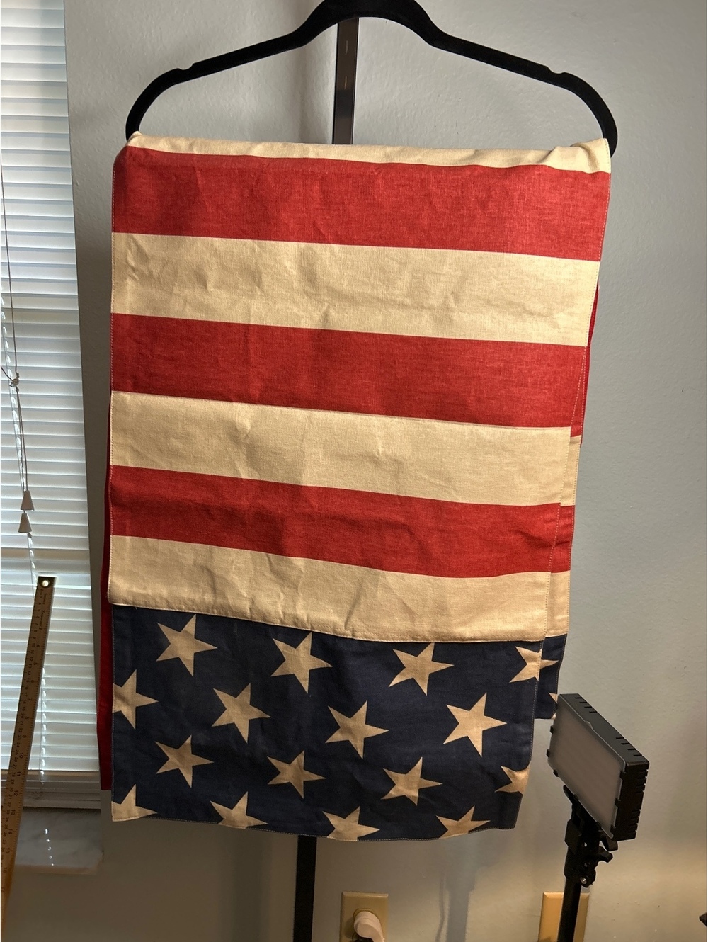 Pottery Barn Americana table runner